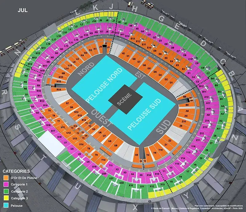CONCERT STADE DE FRANCE - PARIS 2026
